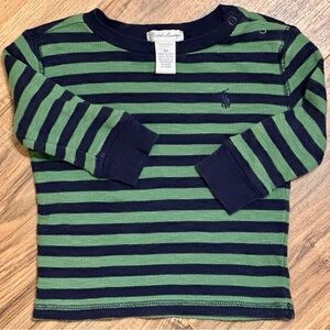 EXCELLENT CONDITION Ralph Lauren Baby Boy Stripe Sweater - Size 9 Months